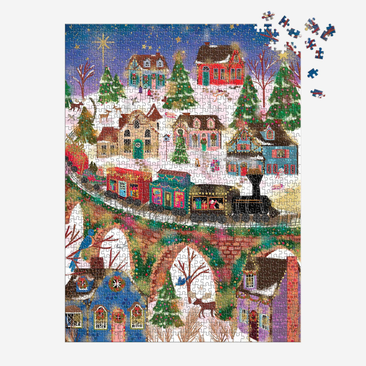 Galison - Joy Laforme - Twinkletown Express Foil Puzzle - 1000pc