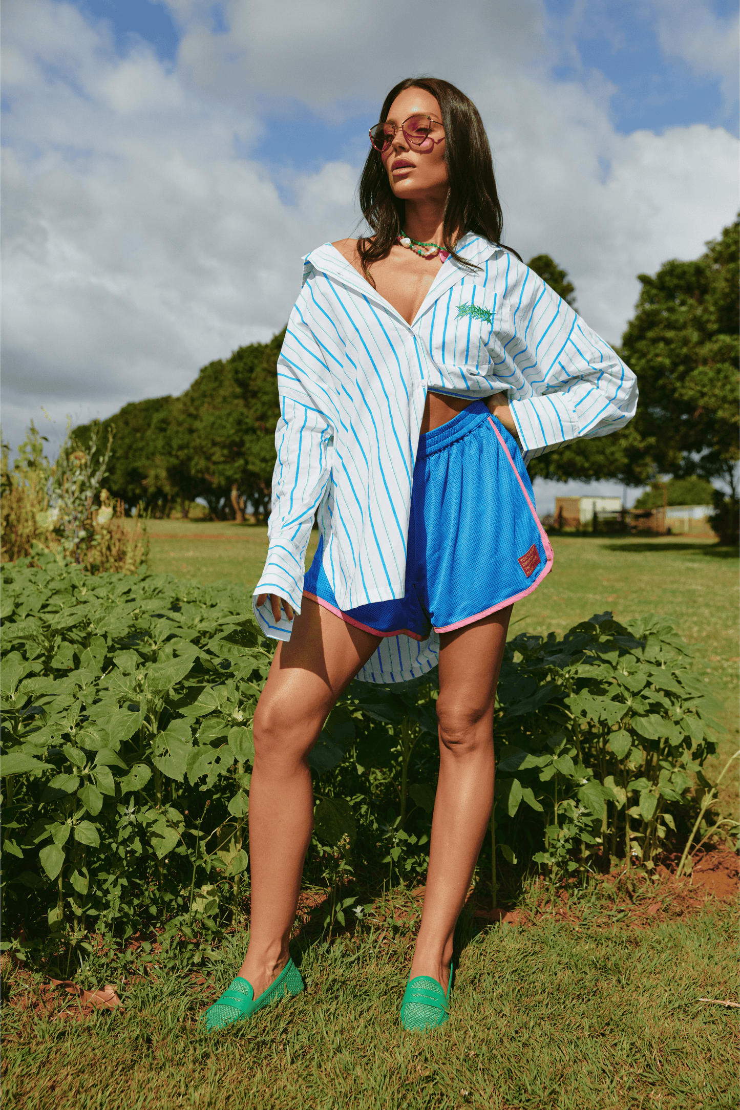 Sabbi - The Mesh Boxer Shorts - Blue