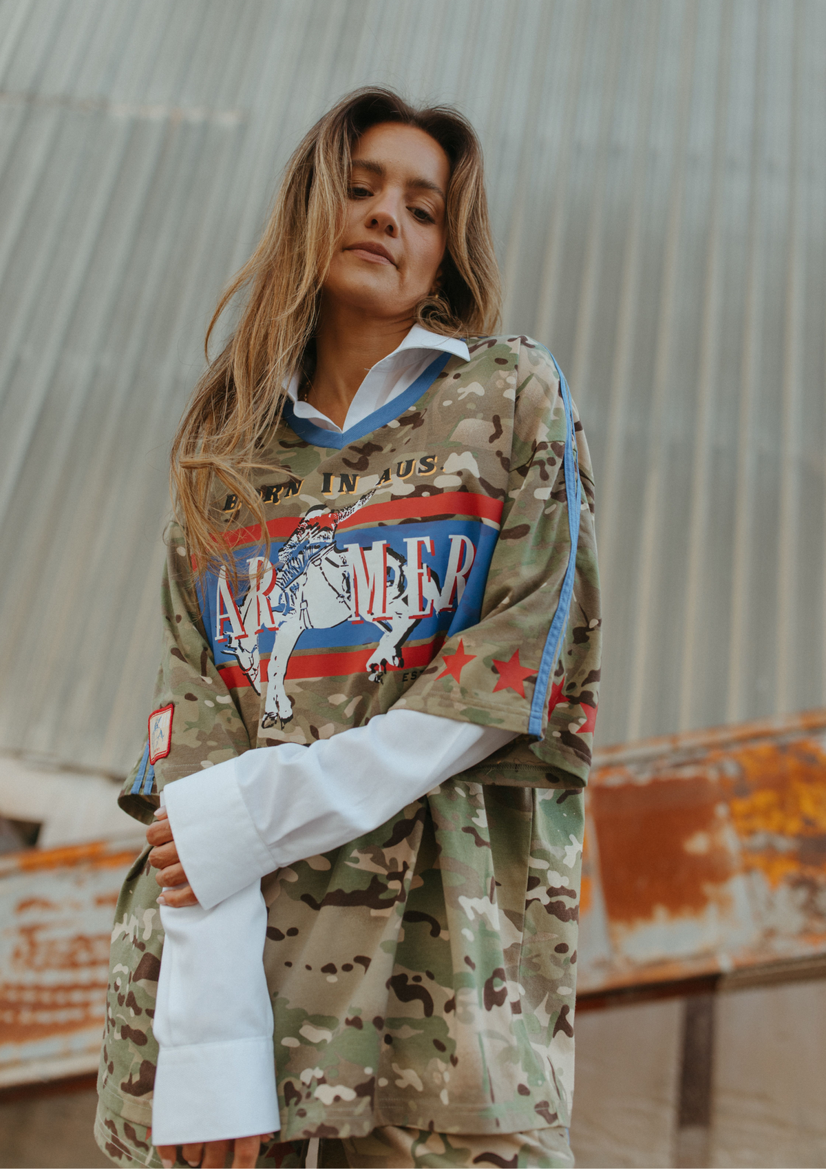 FARMER By Whitney - Camo Born in AUS Vee
