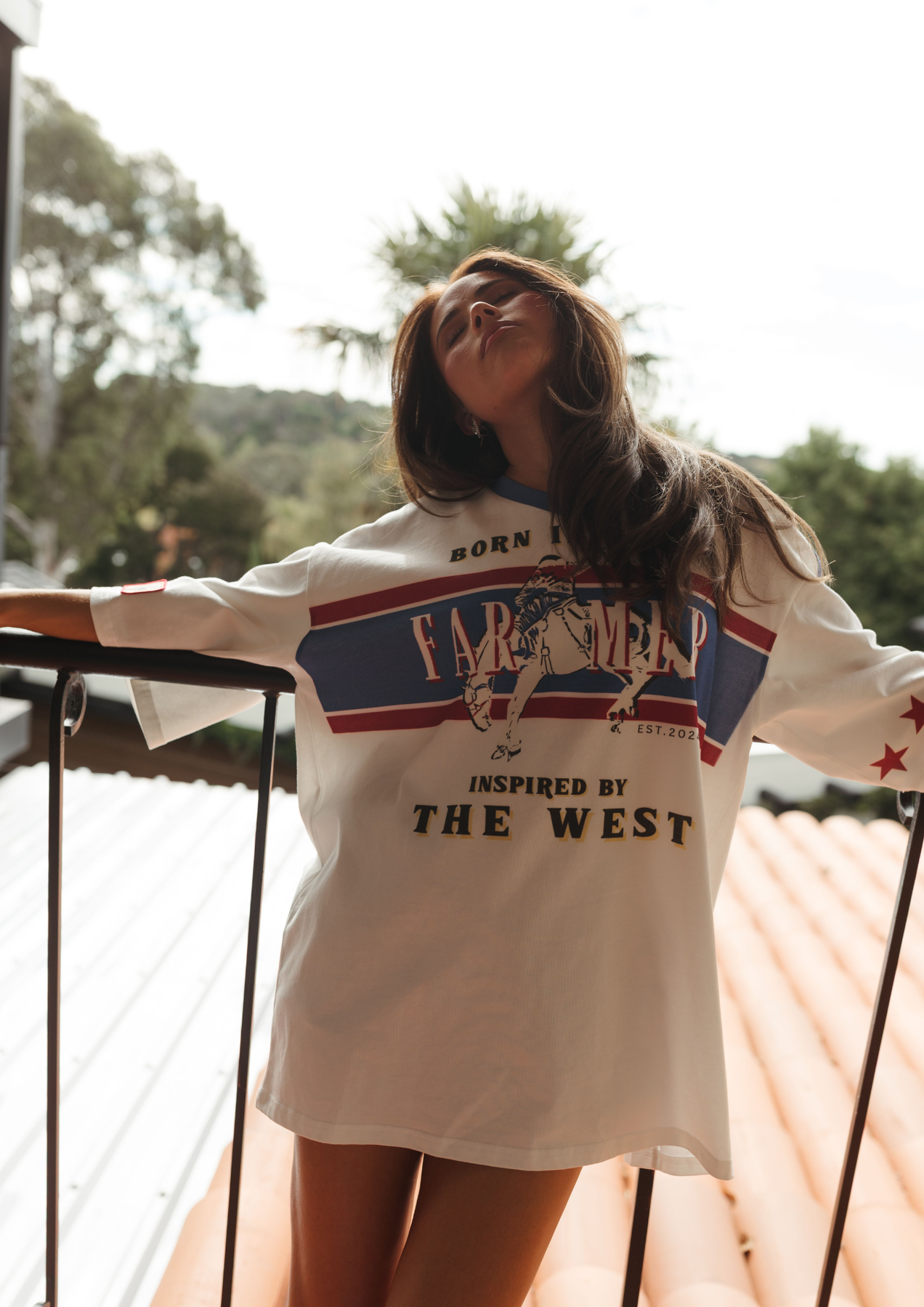FAR MER By Whitney - Born in AUS Oversize Vee Tee