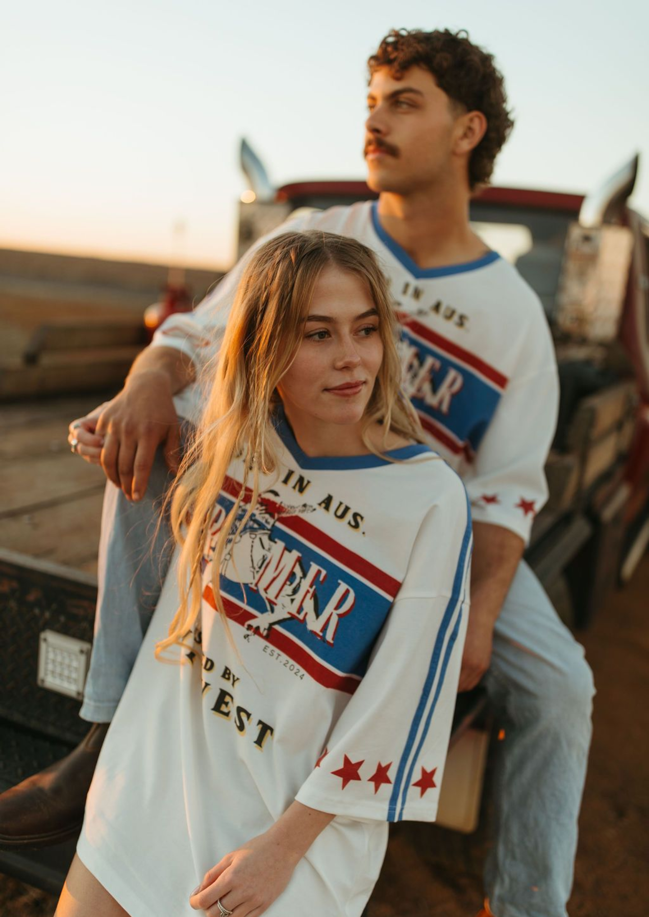 FAR MER By Whitney - Born in AUS Oversize Vee Tee