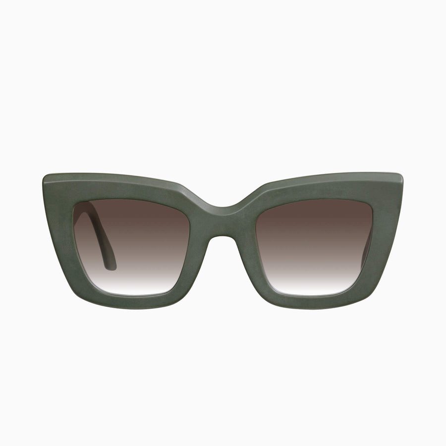 Valley Eyewear - Brigada - Matte Army Green / Brown Gradient Lens