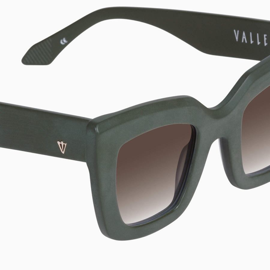 Valley Eyewear - Brigada - Matte Army Green / Brown Gradient Lens