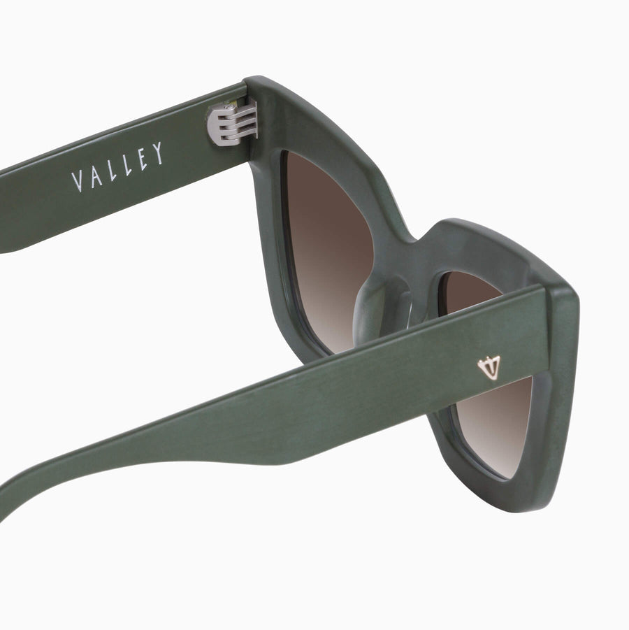 Valley Eyewear - Brigada - Matte Army Green / Brown Gradient Lens