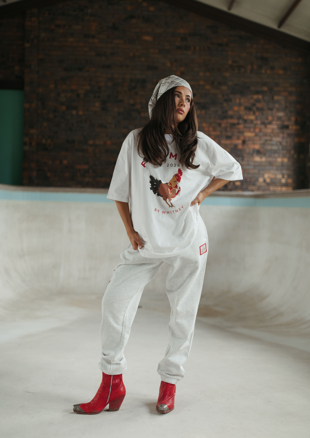 FAR MER By Whitney - Bronc Patch Track Pants