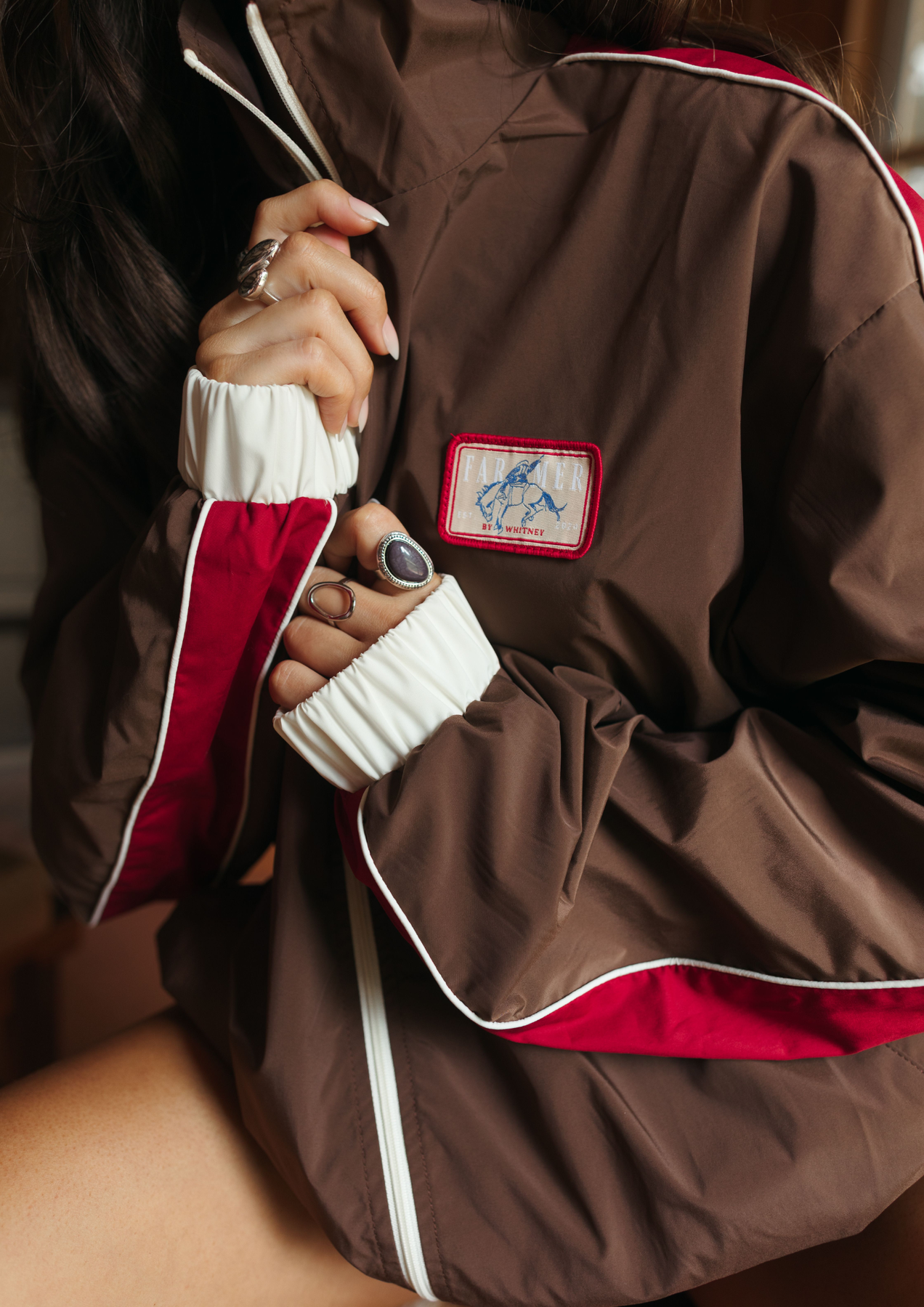 FAR MER By Whitney - Bronc Patch Windbreaker