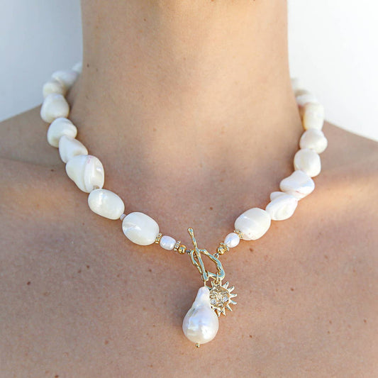 Kingston - Rolled Shell Solis Necklace