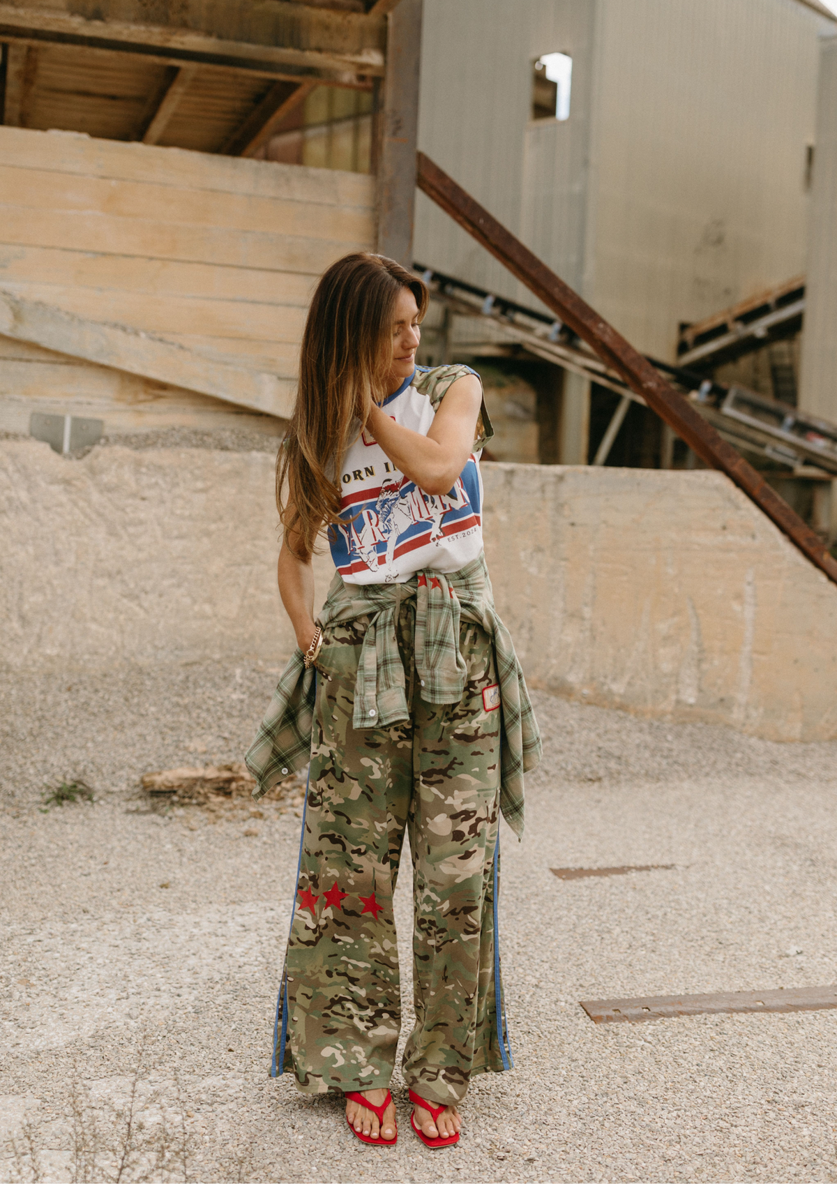 FARMER By Whitney - Camo Jersey Track Pants