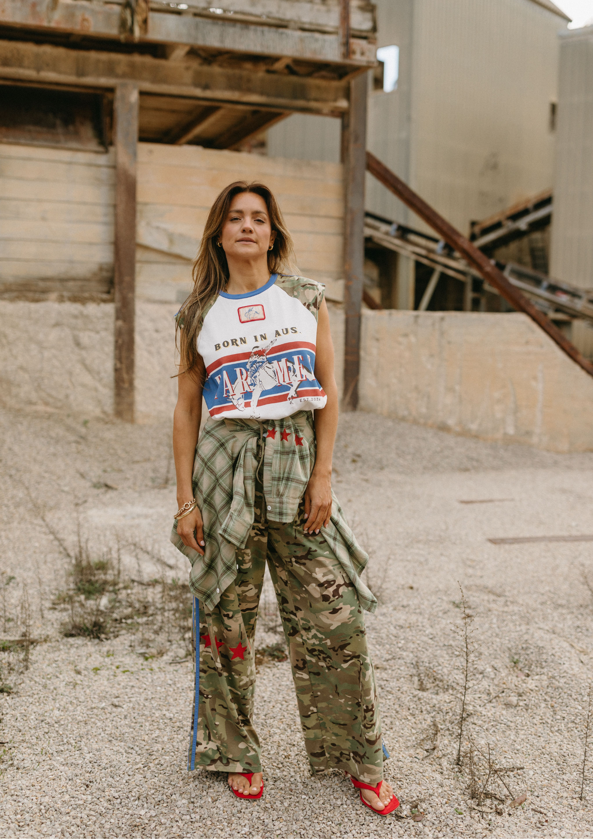 FARMER By Whitney - Camo Jersey Track Pants