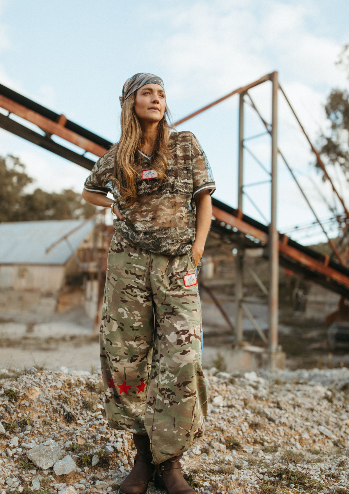 FARMER By Whitney - Camo Jersey Track Pants