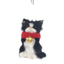 Load image into Gallery viewer, Black Cat with Bell - Hanging Decoration
