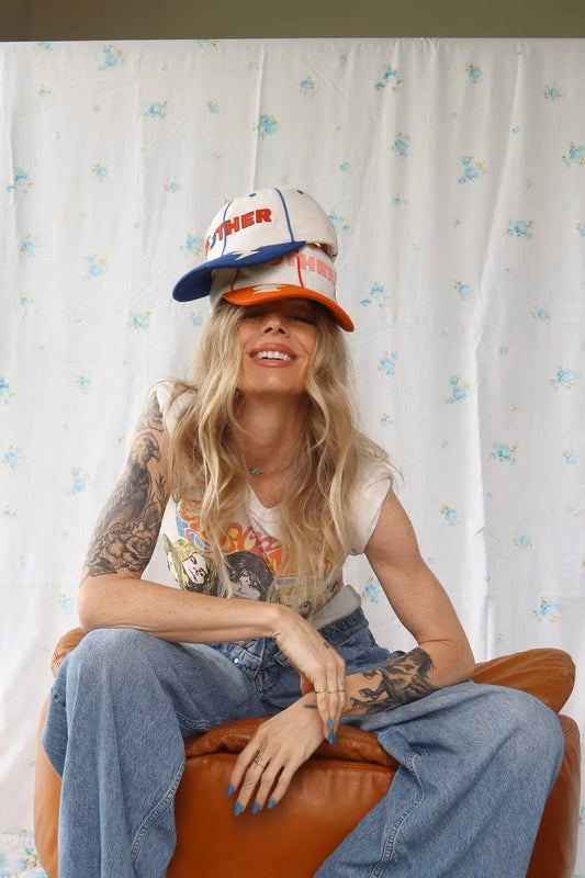 HLM - Mother Lightening Bolt Cap - Orange