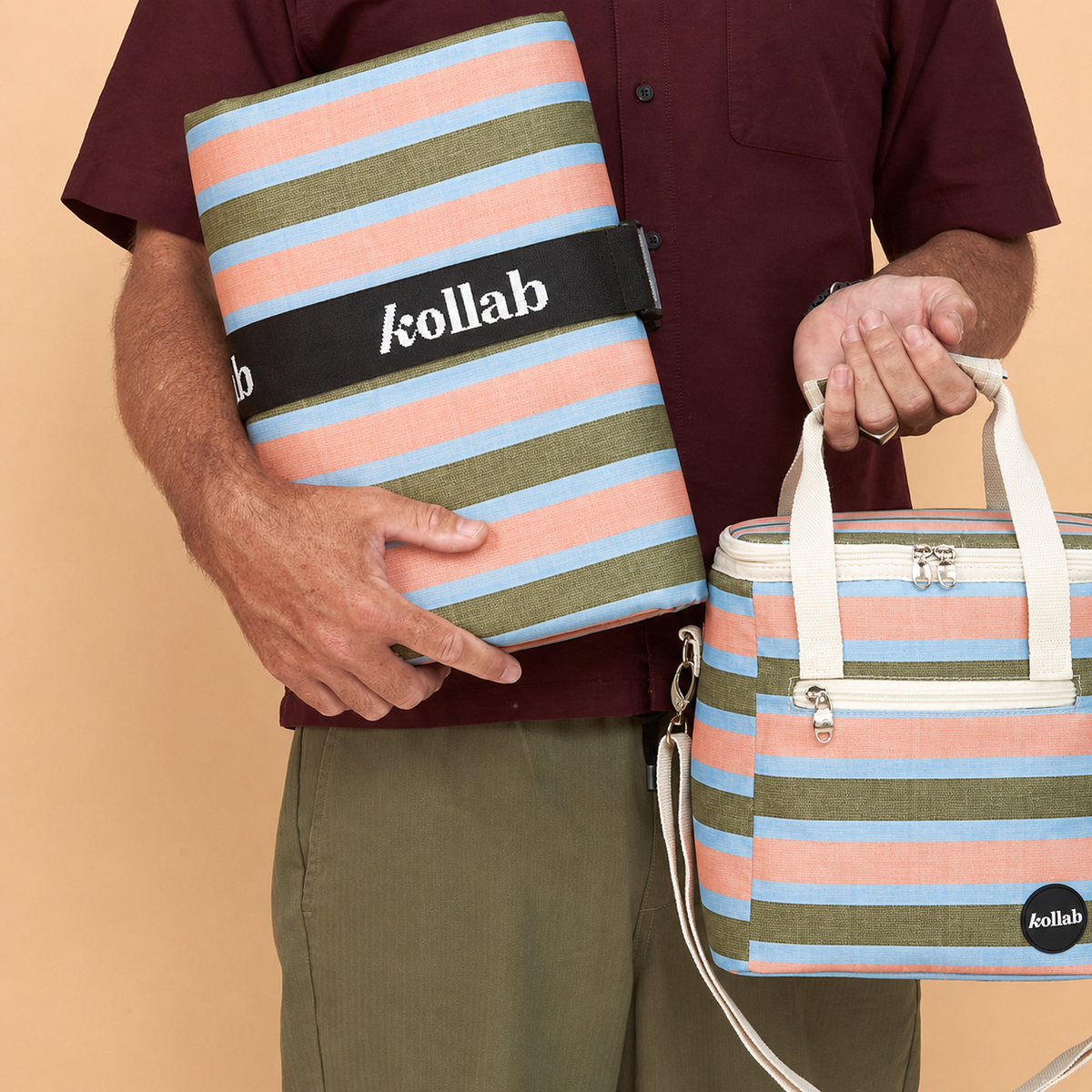 Kollab - Mini Cooler - Shoreline Stripe