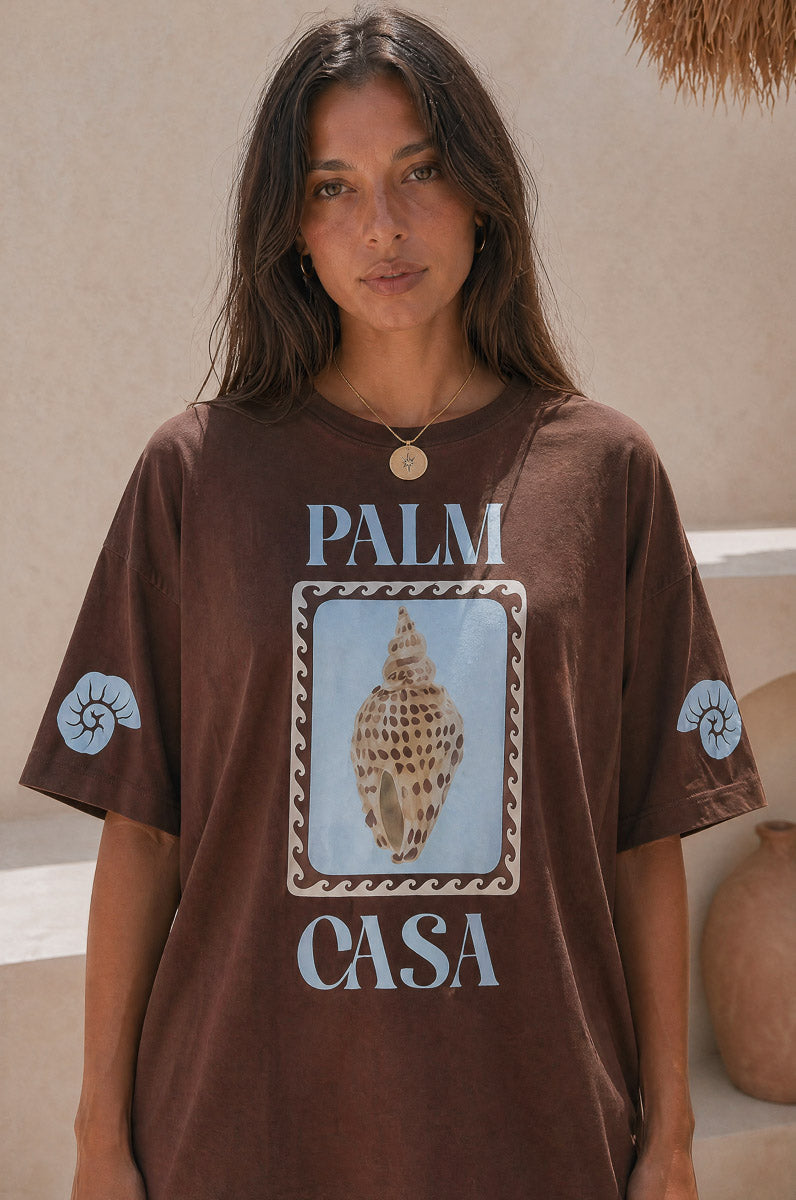 Palm Collective - Cockel Shell Tee - Brown