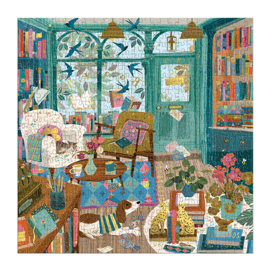 Galison - Bookshop Afternoon Foil Puzzle - 500pc