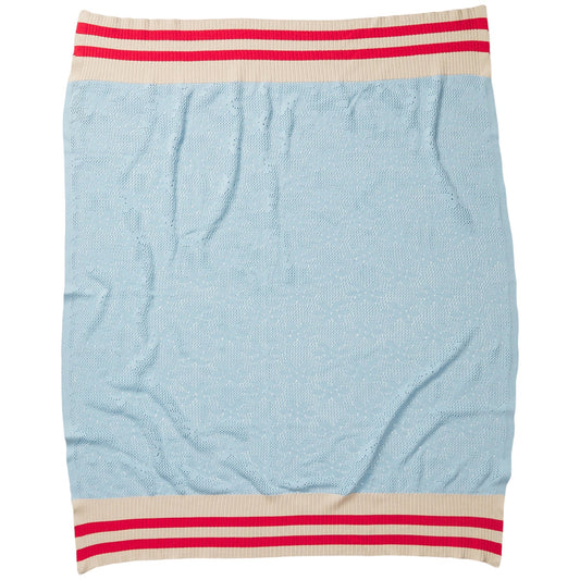 Sage X Clare - Tabitha Baby Blanket - Calcite Blue