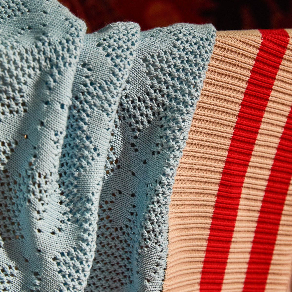 Sage X Clare - Tabitha Baby Blanket - Calcite Blue