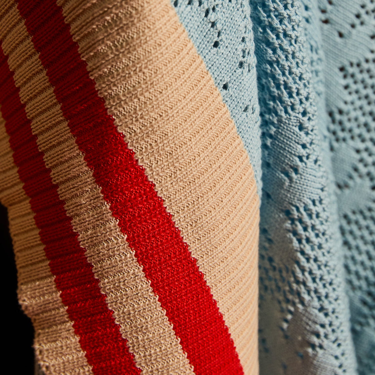 Sage X Clare - Tabitha Baby Blanket - Calcite Blue