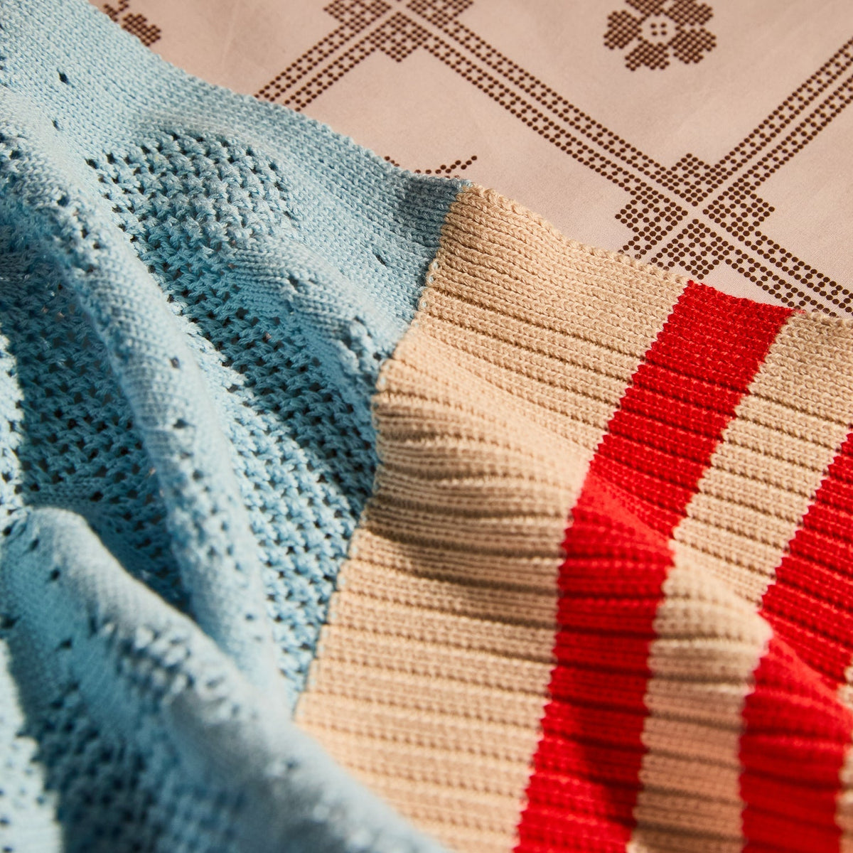 Sage X Clare - Tabitha Baby Blanket - Calcite Blue