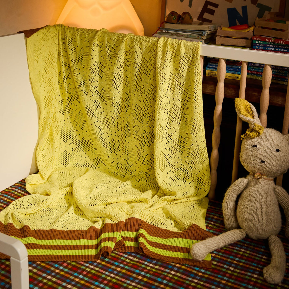 Sage X Clare - Tabitha Baby Blanket - Canary Yellow