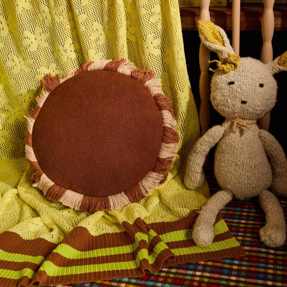 Sage X Clare - Tabitha Baby Blanket - Canary Yellow