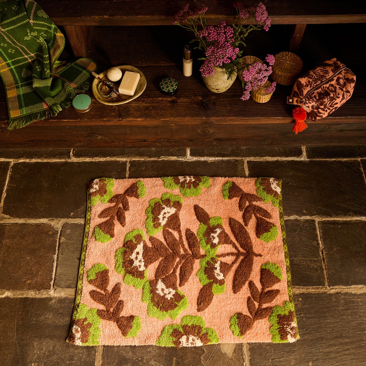 Sage X Clare - Winona Bath Mat - Carnelian