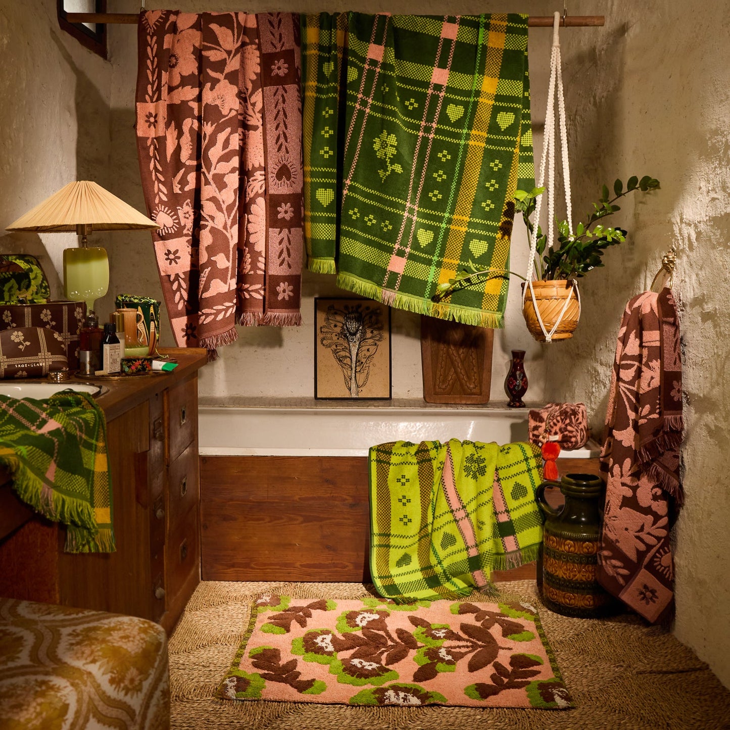 Sage X Clare - Winona Bath Mat - Carnelian