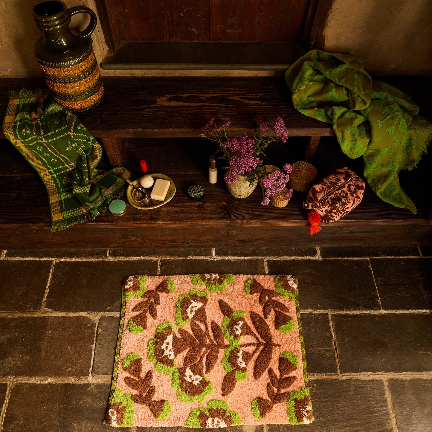 Sage X Clare - Winona Bath Mat - Carnelian