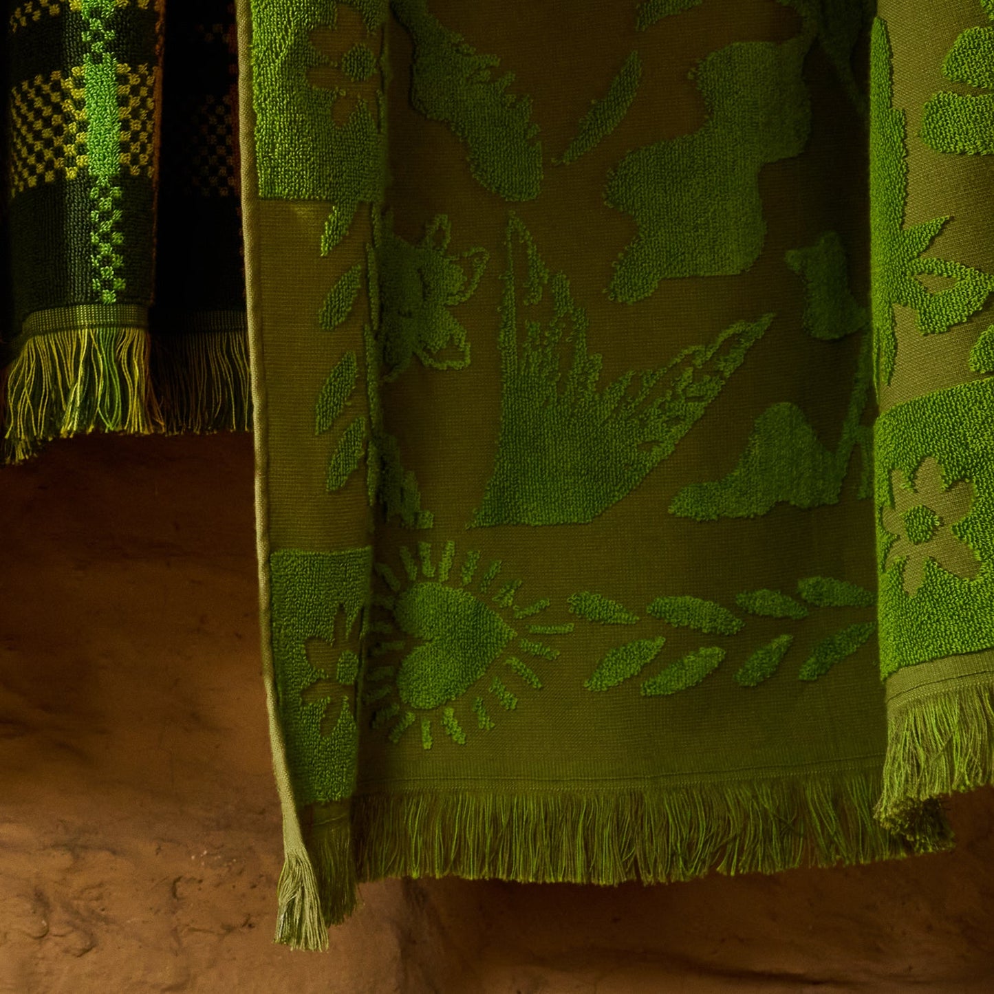 Sage X Clare - Indiana Bath Sheet - Cactus Green
