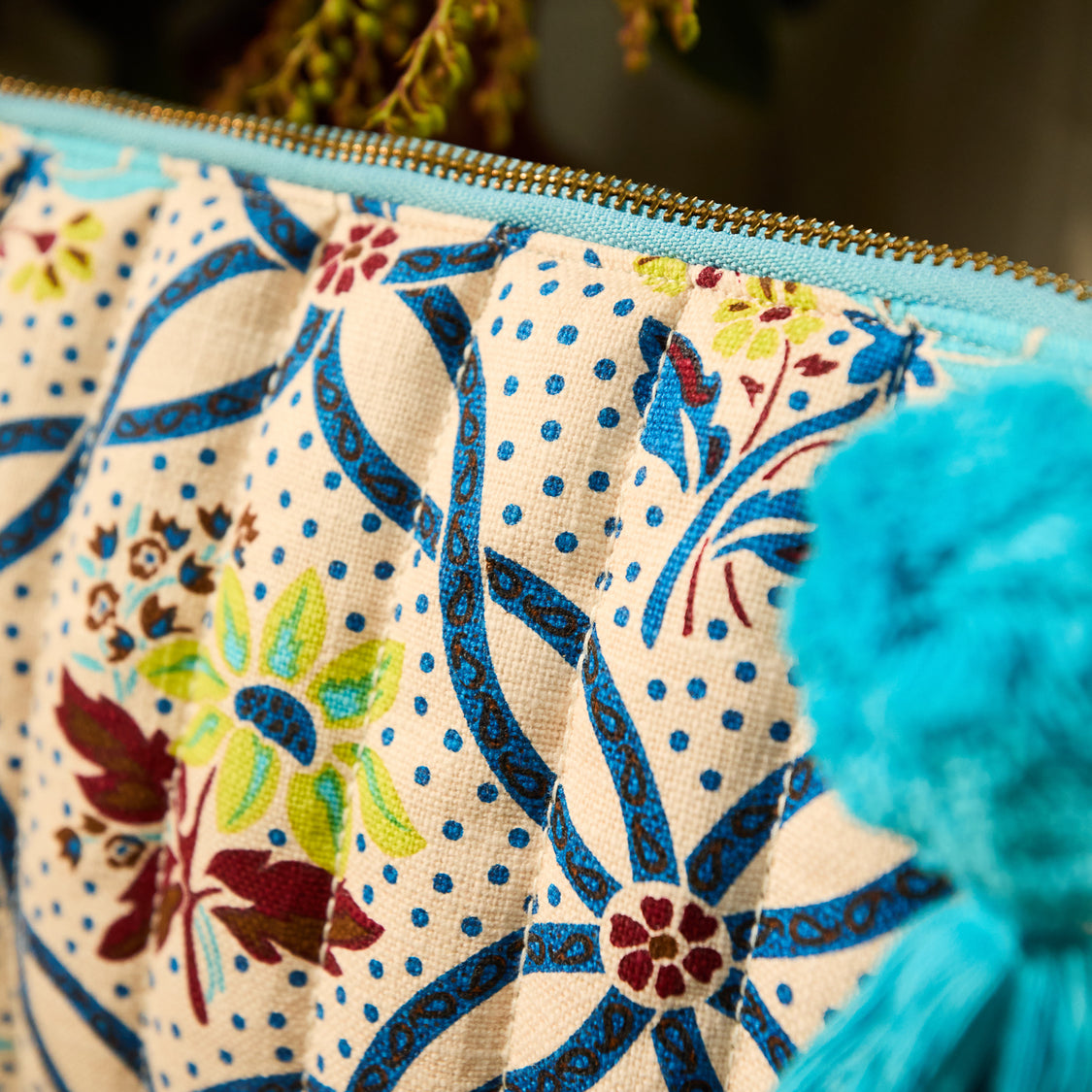 Sage X Clare - Norali Quilted Cosmetic Bag - Ecru
