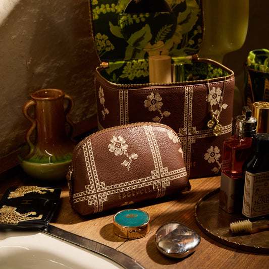 Sage X Clare - Bonny Cosmetic Pouch - Umber