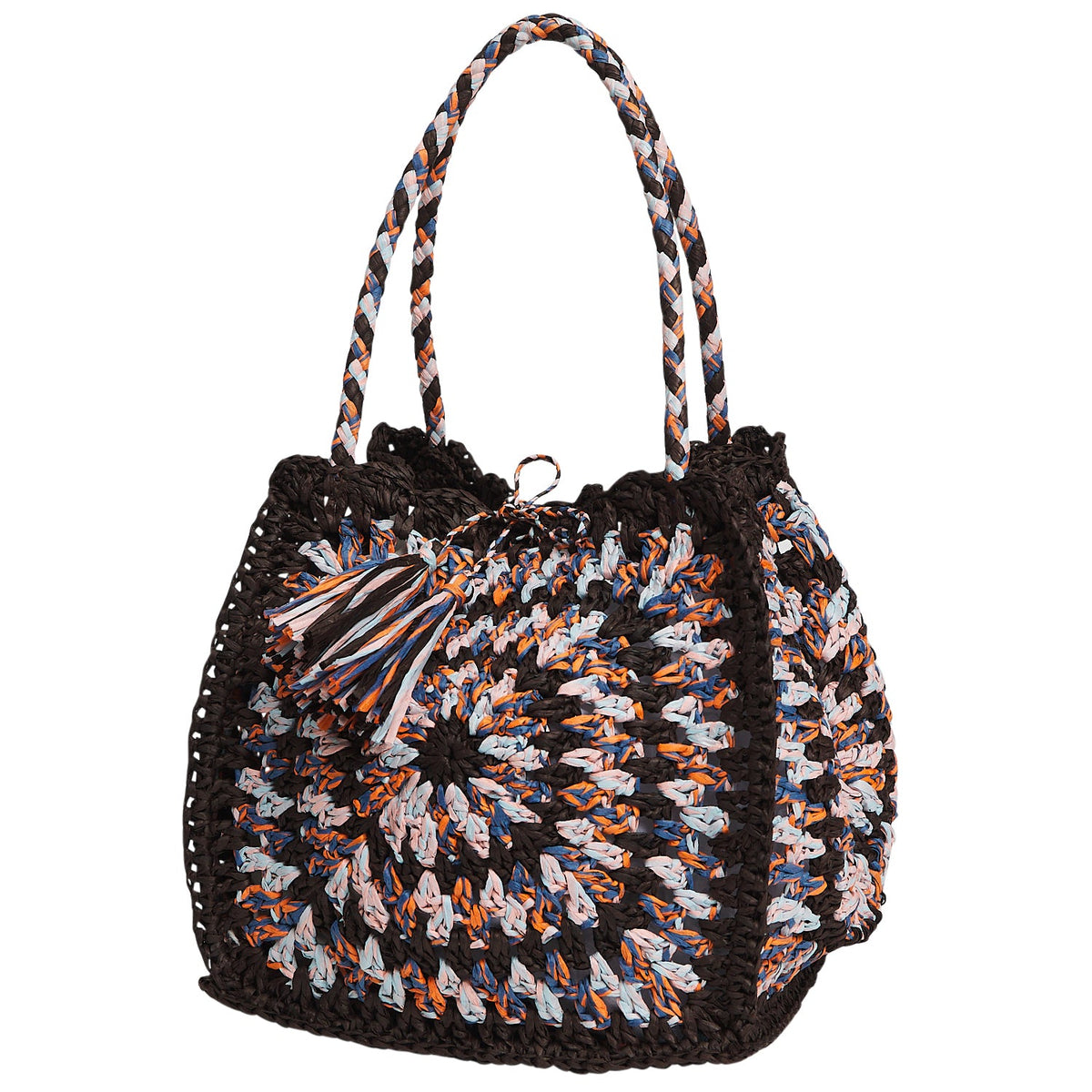 Sage X Clare - Solara Raffia Bag - Umber