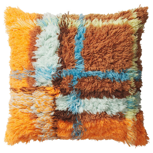 Sage X Clare - Frances Shag Cushion - Sable