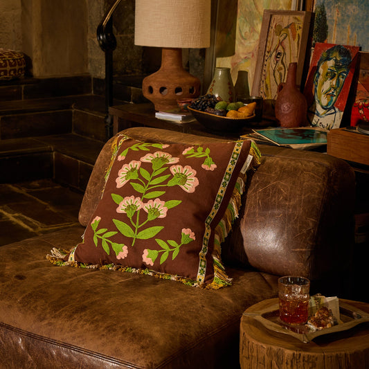 Sage X Clare - Winona Embroidered Cushion