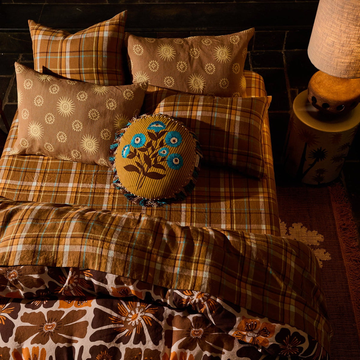 Sage X Clare - Layla Embroidered Cushion