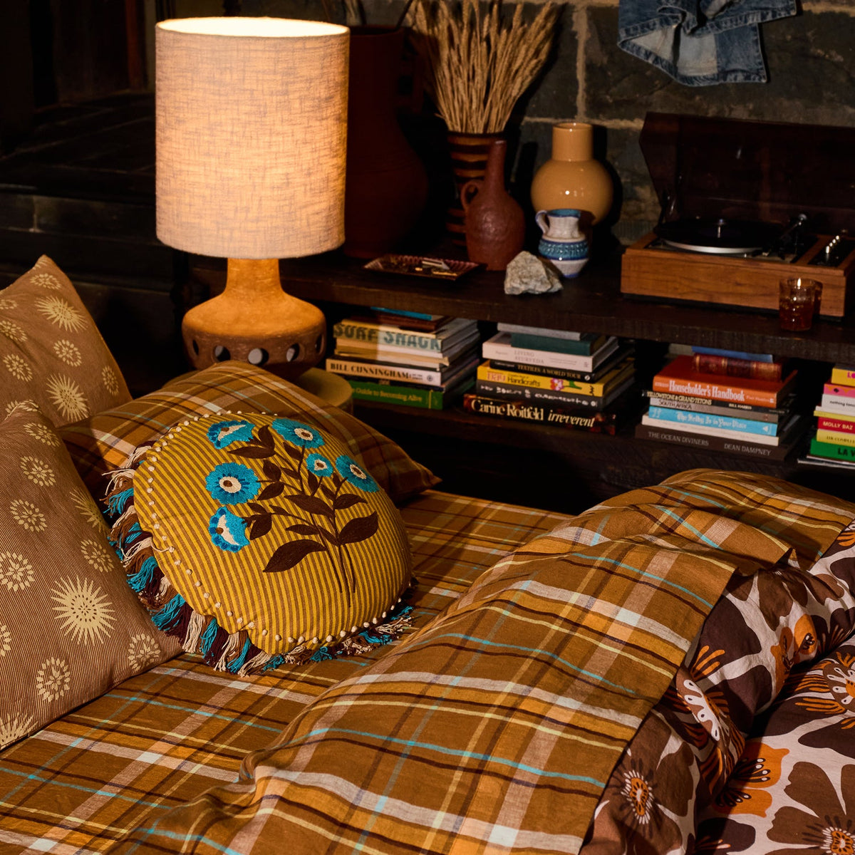 Sage X Clare - Layla Embroidered Cushion