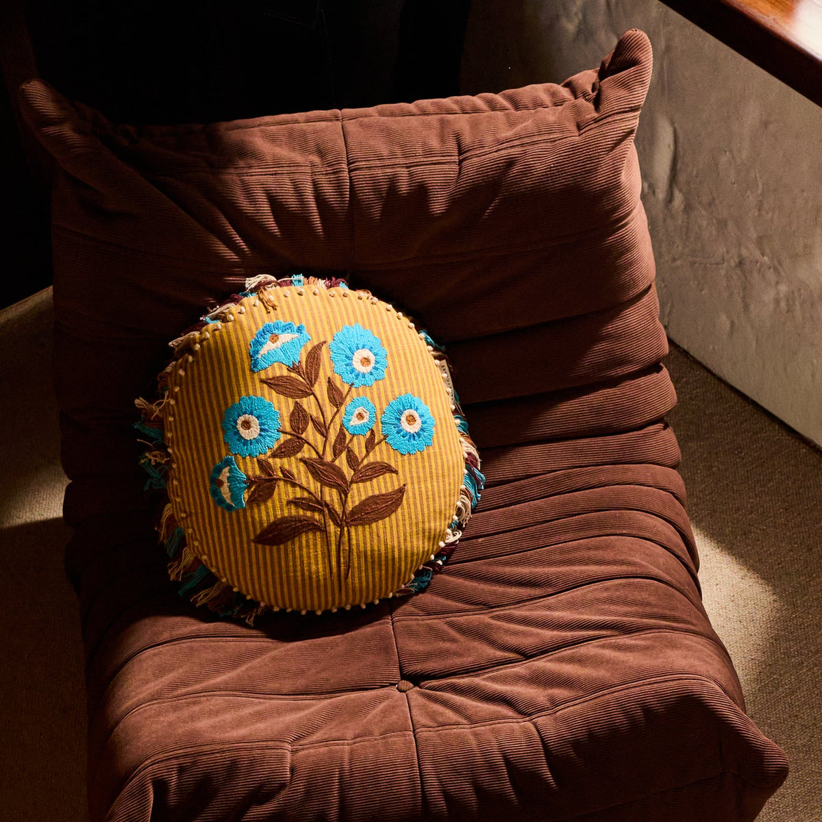 Sage X Clare - Layla Embroidered Cushion