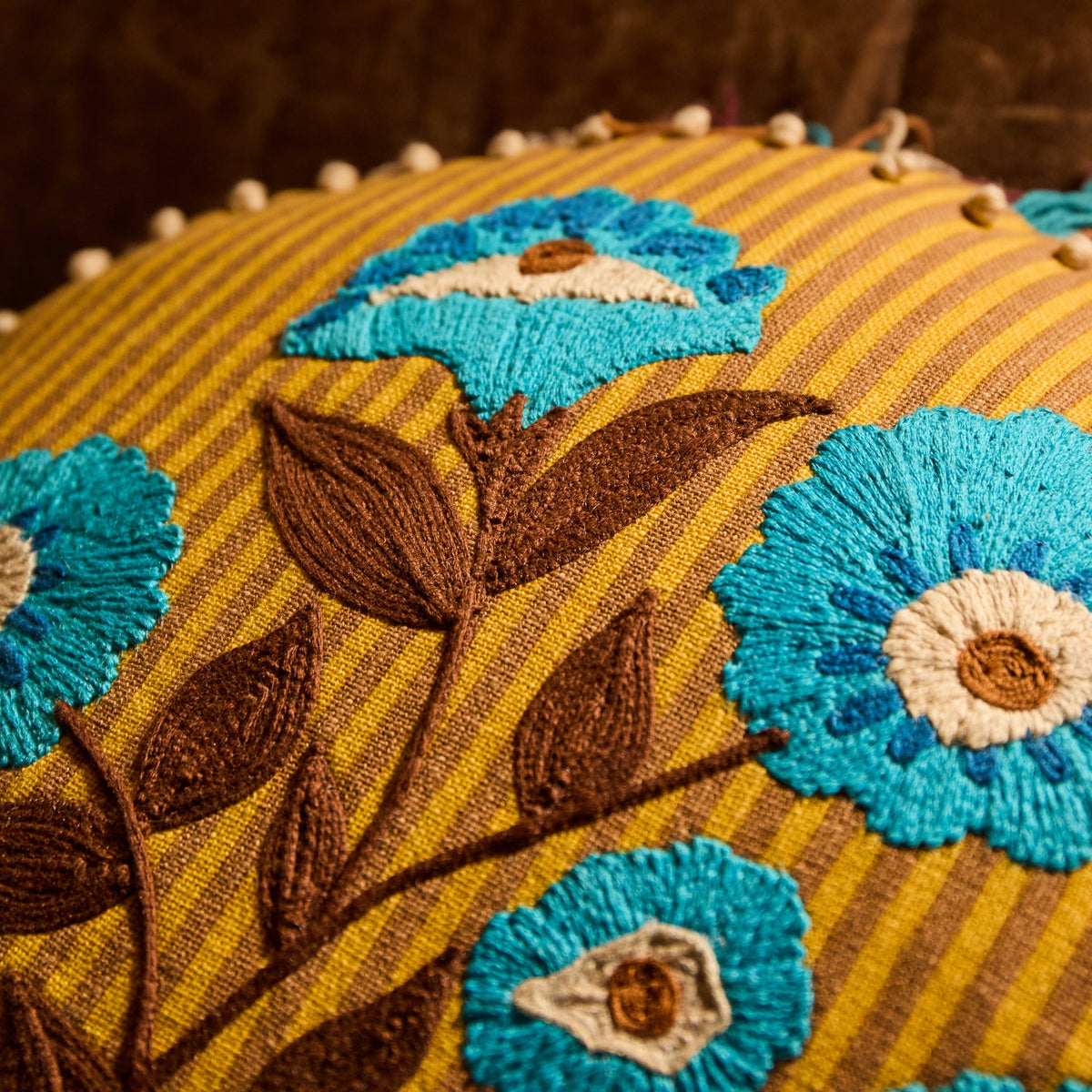 Sage X Clare - Layla Embroidered Cushion
