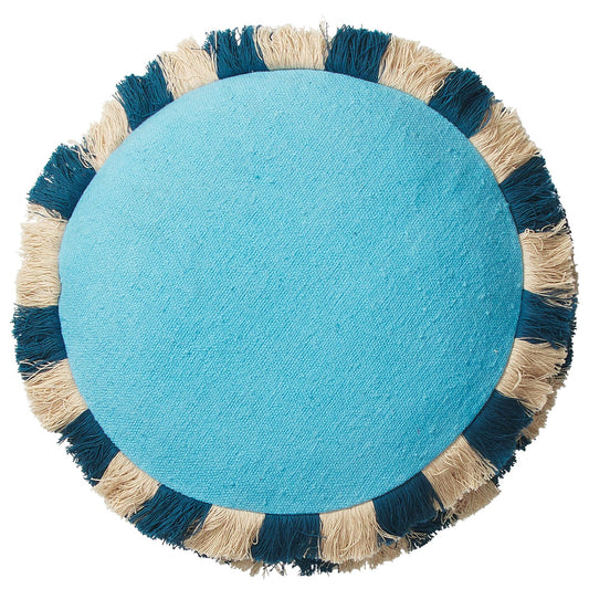 Sage X Clare - Reese Round Cushion - Turquoise