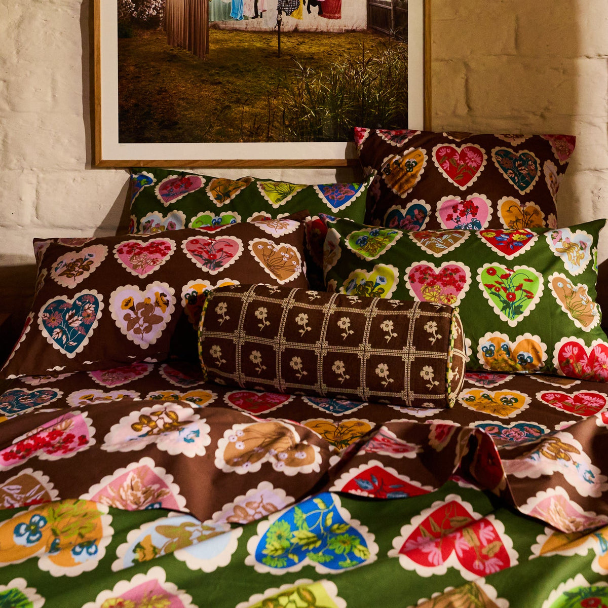 Sage X Clare - Bonny Jacquard Bolster Cushion