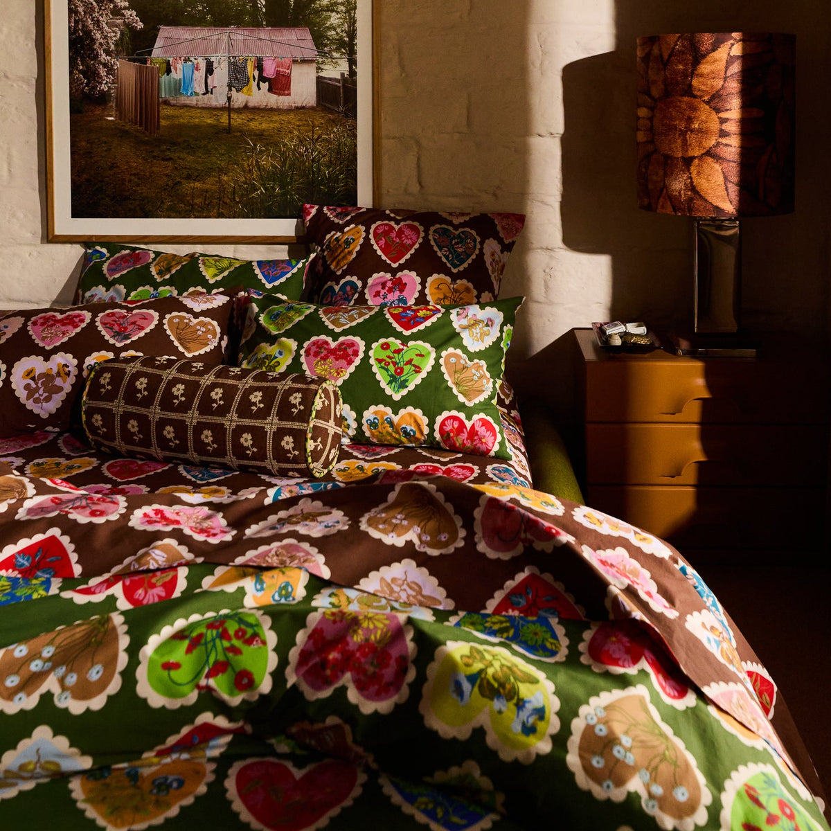 Sage X Clare - Bonny Jacquard Bolster Cushion