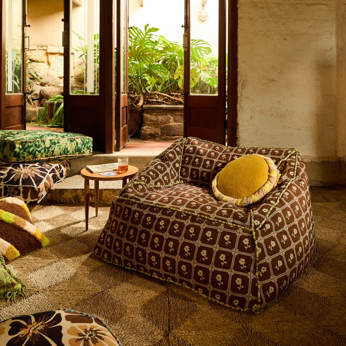 Sage X Clare - Reese Round Cushion - Ochre