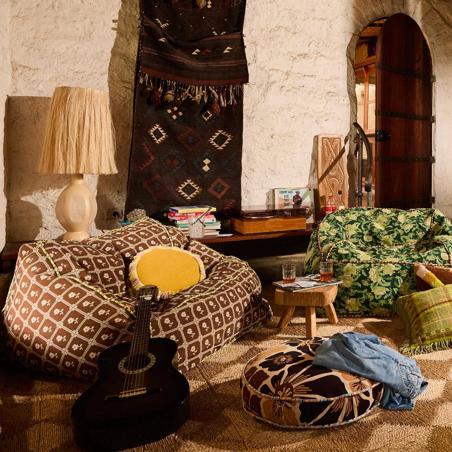 Sage X Clare - Reese Round Cushion - Ochre