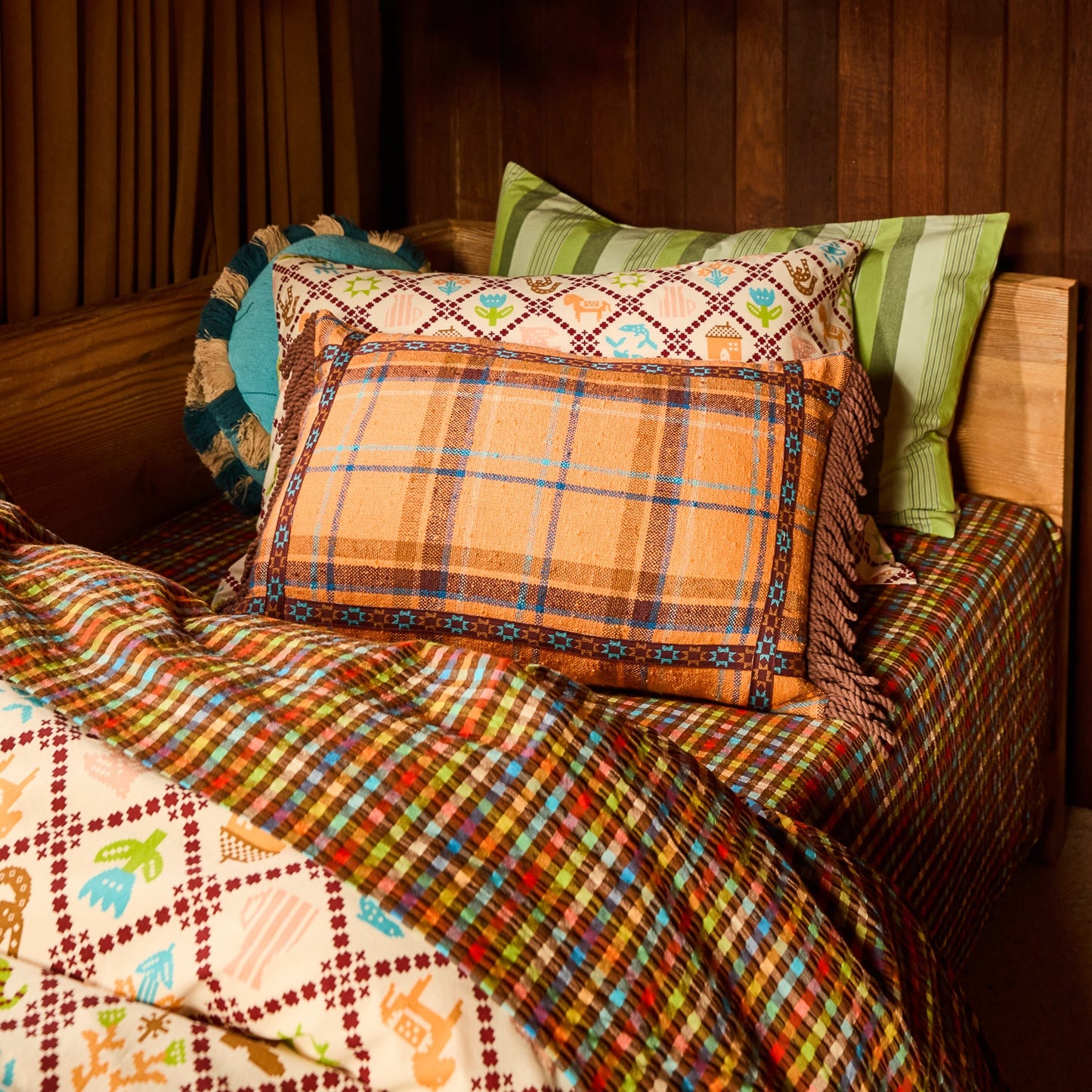 Sage X Clare - Frances Woven Cushion - Citrine