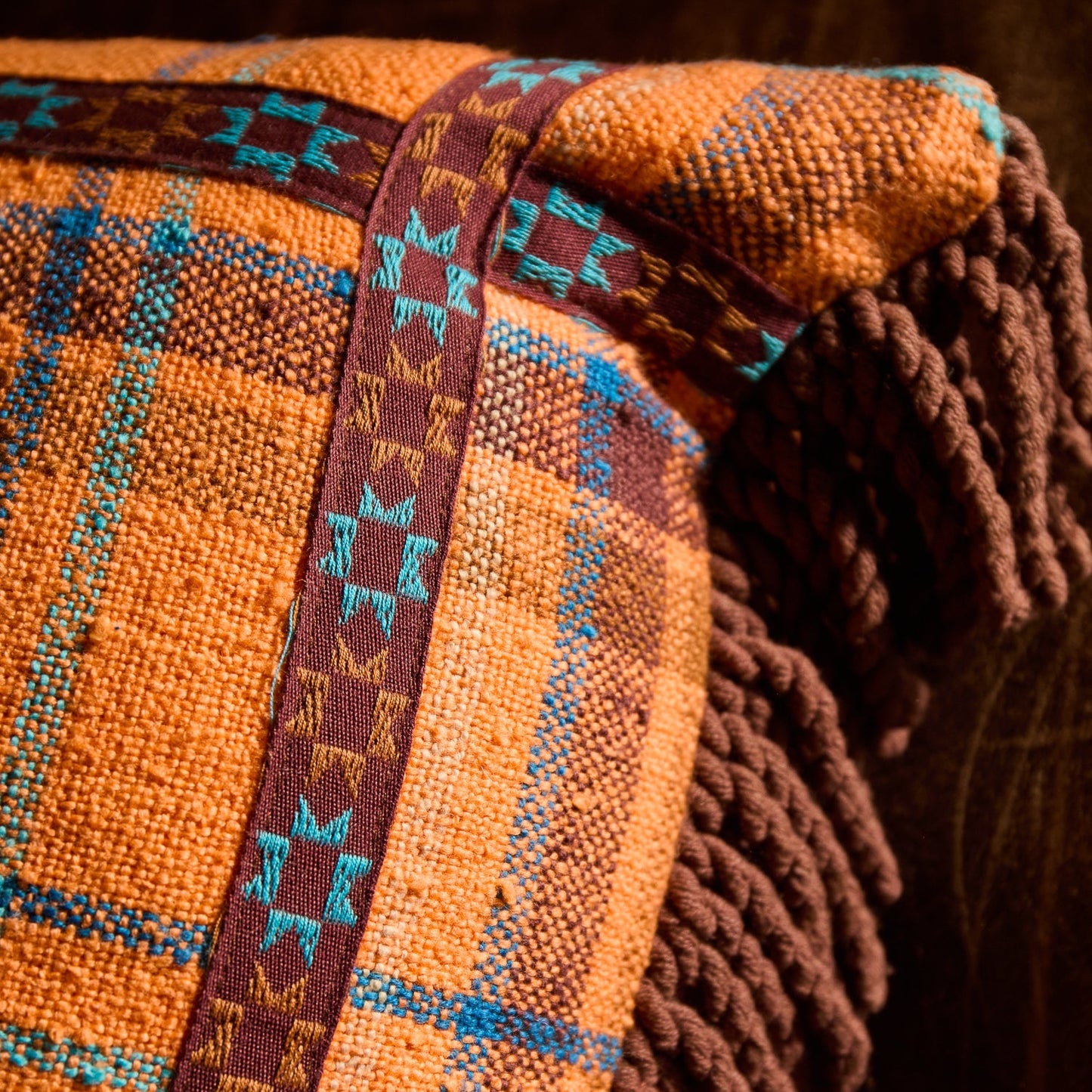 Sage X Clare - Frances Woven Cushion - Citrine