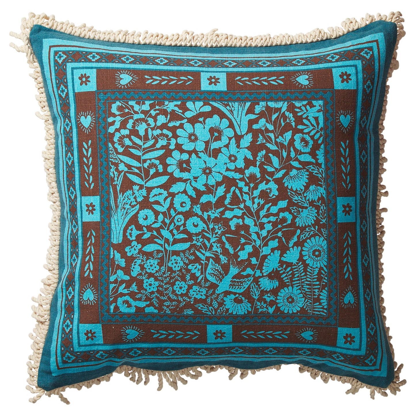 Sage X Clare - Odessa Reversible Cushion - Turquoise