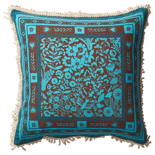 Sage X Clare - Odessa Reversible Cushion - Turquoise