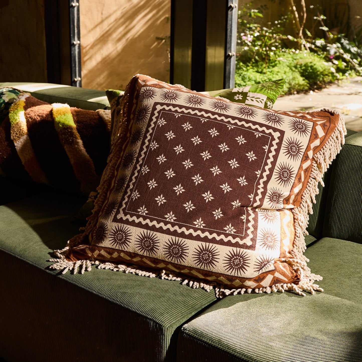 Sage X Clare - Odessa Reversible Cushion - Sable