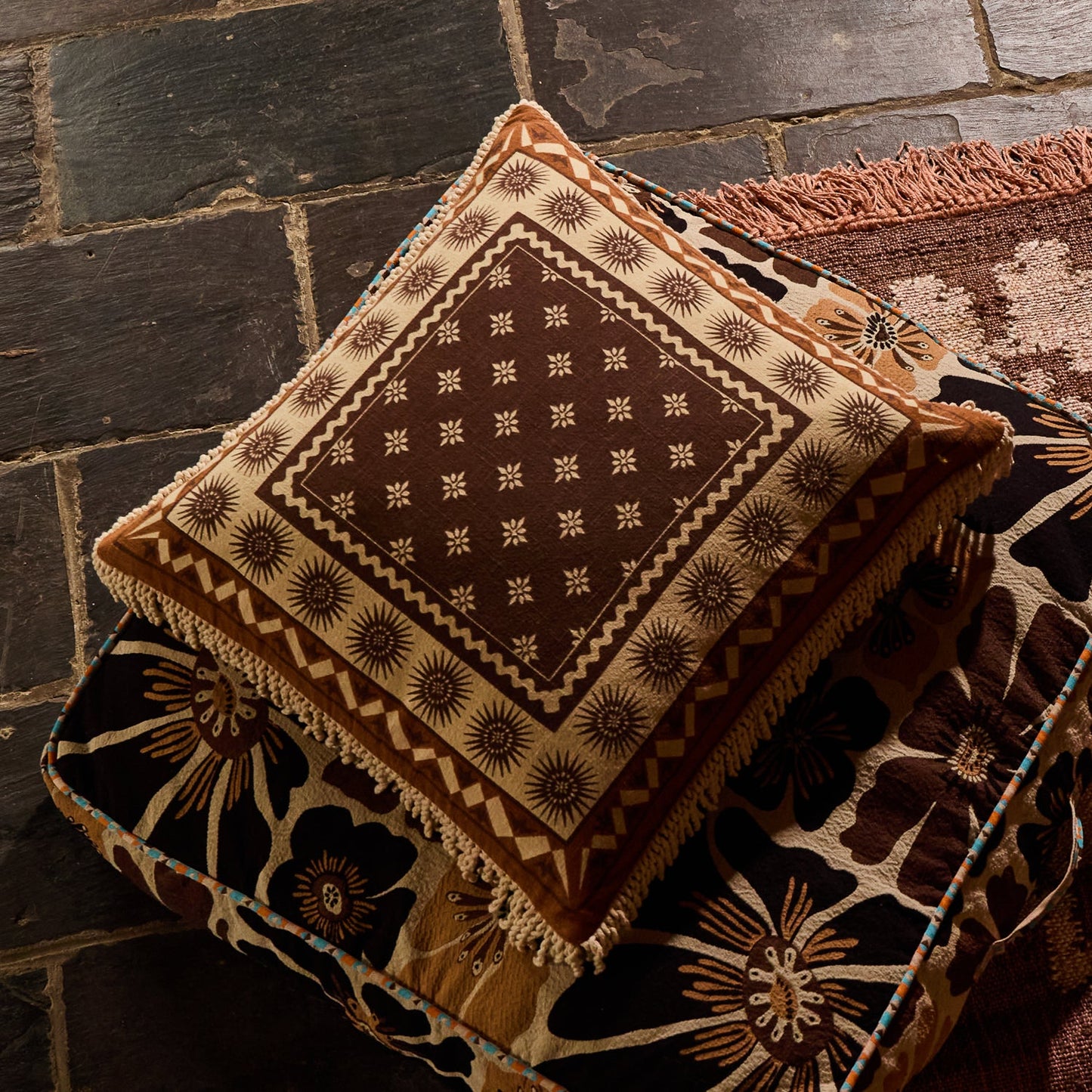 Sage X Clare - Odessa Reversible Cushion - Sable