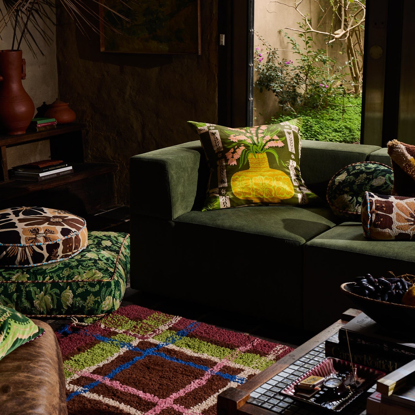 Sage X Clare - Cleo Cushion - Moss